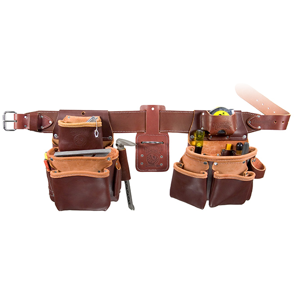 OCCIDENTAL 5080DB LG RED LEATHER PRO FRAMER TOOL BELT SET